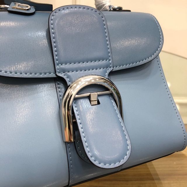 Delvaux original box calfskin brillant mini bag AA0406 blue