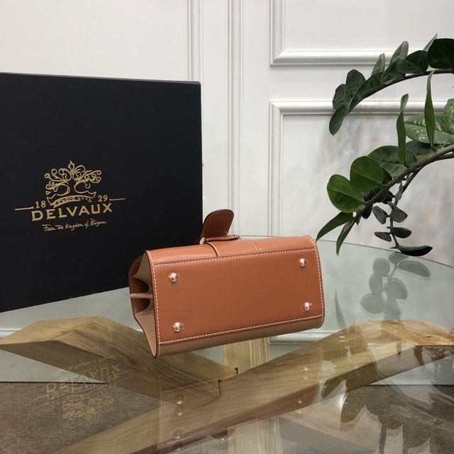 Delvaux original box calfskin brillant mini bag AA0406 caramel&brown