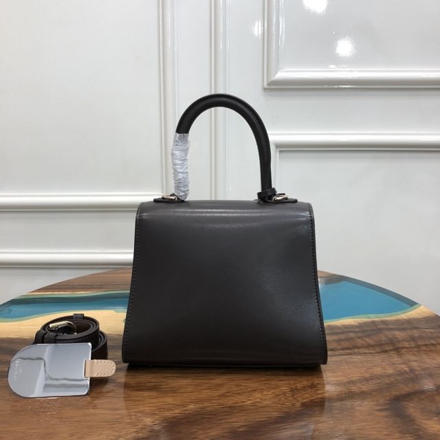 Delvaux original box calfskin brillant mini bag AA0406 grey&coffee