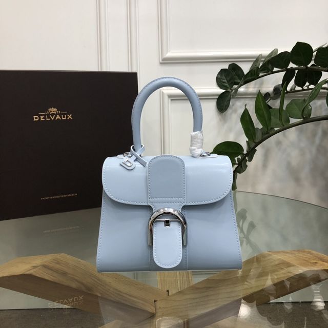 Delvaux original box calfskin brillant mini bag AA0406 ice blue