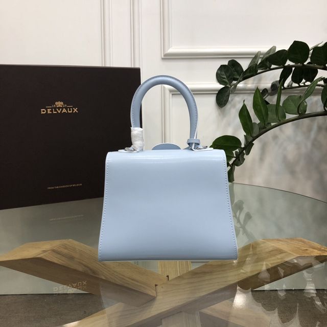 Delvaux original box calfskin brillant mini bag AA0406 ice blue