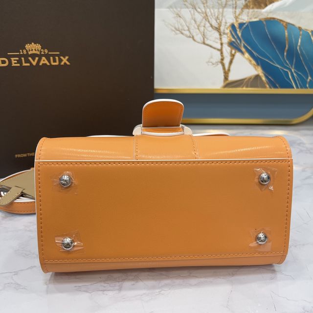 Delvaux original box calfskin brillant mini bag AA0406 orange