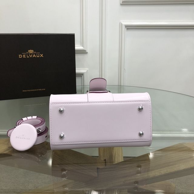 Delvaux original box calfskin brillant mini bag AA0406 pink