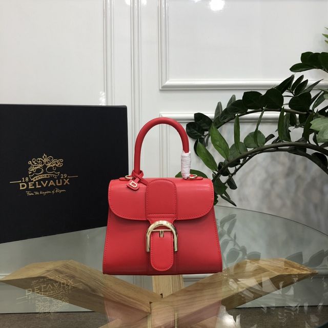 Delvaux original box calfskin brillant mini bag AA0406 red