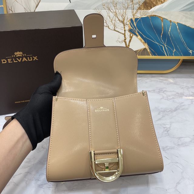 Delvaux original box calfskin brillant mini bag AA0406 sand