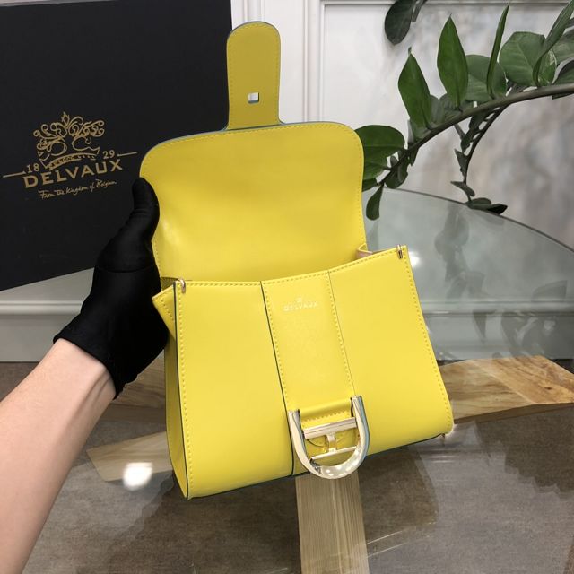 Delvaux original box calfskin brillant mini bag AA0406 yellow