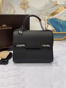 Delvaux original grained calfskin tempete small bag AA0563 black