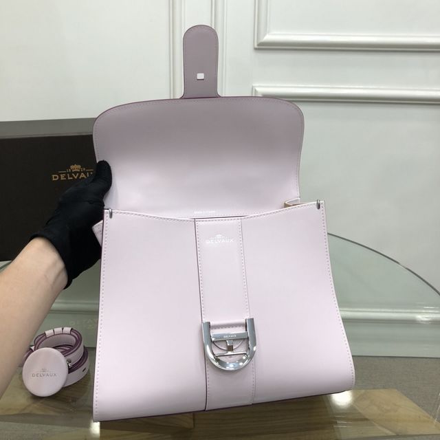 Delvaux original box calfskin brillant bag MM AA0555 pink