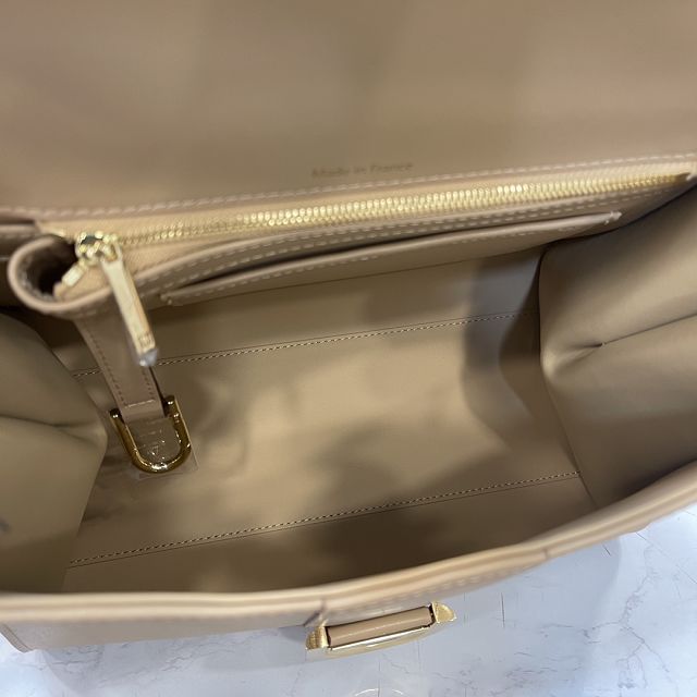 Delvaux original box calfskin brillant bag MM AA0555 sand