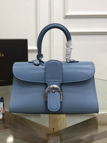 Delvaux original box calfskin brillant small bag AA0417 blue