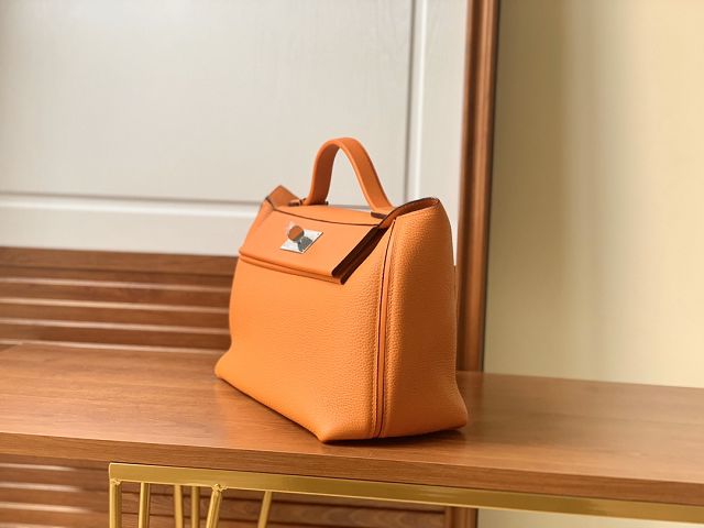 Hermes original togo leather small kelly 2424 bag HH03698 orange