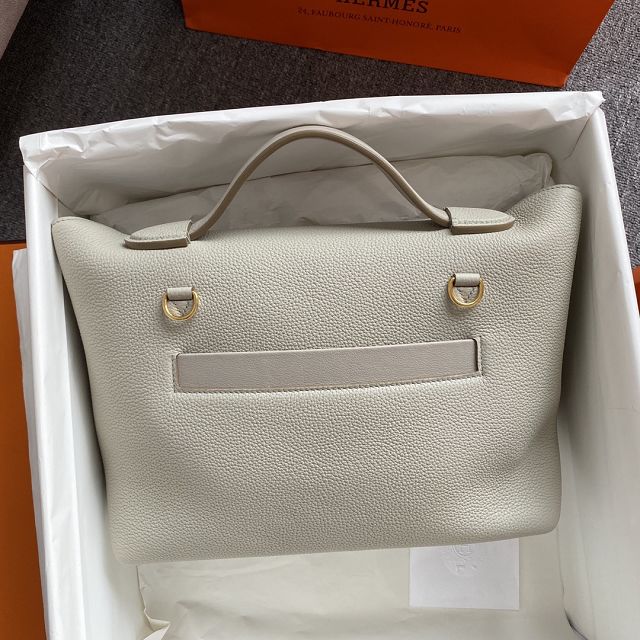 Hermes original togo leather small kelly 2424 bag HH03698 pearlash