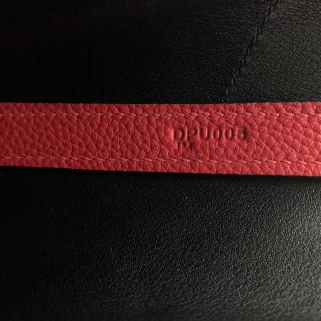 Hermes original togo leather kelly 2424 bag HH03699 red&black