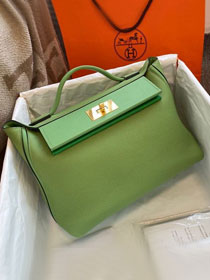 Hermes original togo leather kelly 2424 bag HH03699 vert criquet 