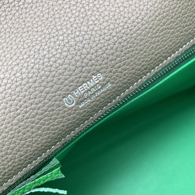 Hermes handmade original calfskin&suede kelly 32 bag HK320 green