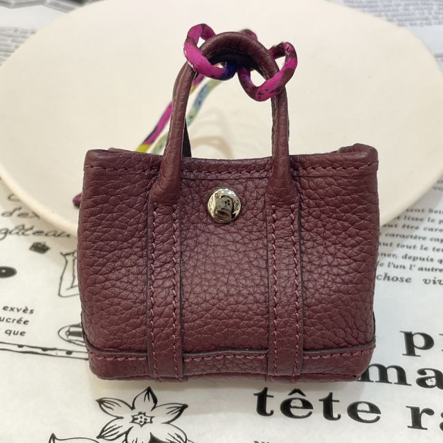 Hermes original calfskin bag charm H103229