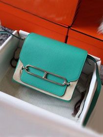 Hermes original evercolor leather roulis bag R18 vert verone