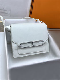 Hermes original evercolor leather roulis bag R18 white