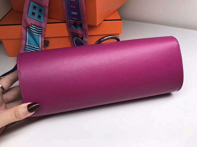 Hermes original swfit leather egee clutch E001 anemone