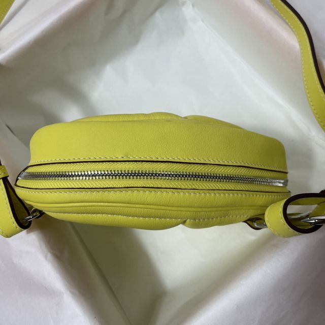 Hermes original swift leather roulis in-the-loop bag HR0019 lemon yellow