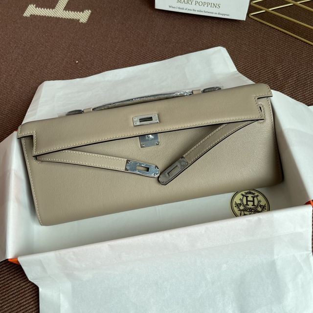 hermes original swfit leather kelly cut 31 clutch H032 trench