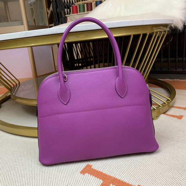 Hermes original epsom leather medium bolide 31 bag B031 anemone