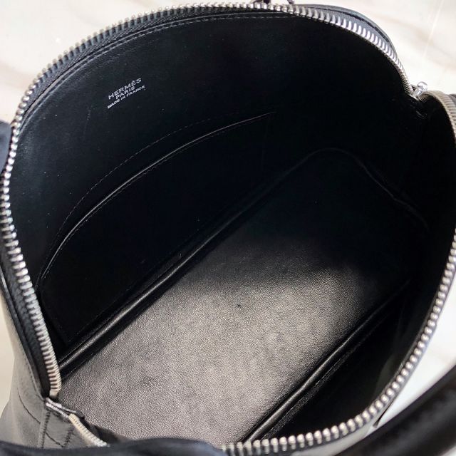 Hermes original epsom leather small bolide 27 bag B027 black