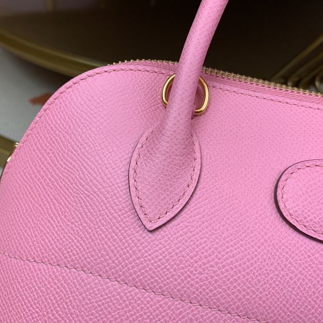 Hermes original epsom leather medium bolide 31 bag B031 pink