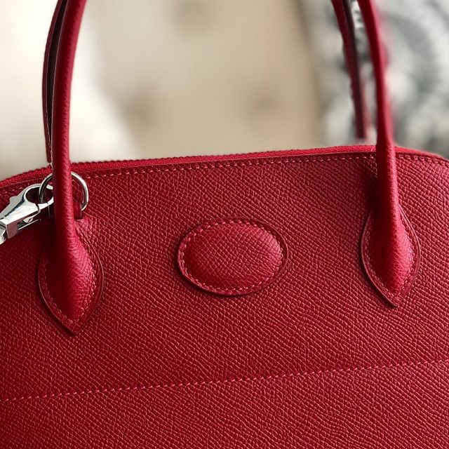 Hermes original epsom leather medium bolide 31 bag B031 red