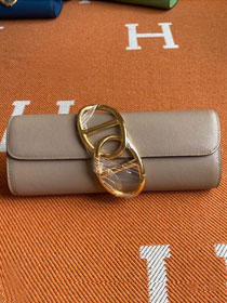Hermes original swfit leather egee clutch E001 trench