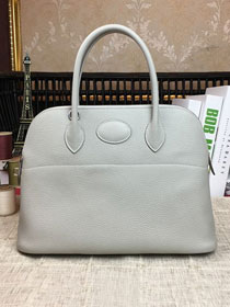 Hermes original togo leather medium bolide 31 bag B031 pearlash