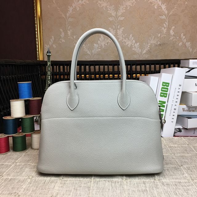 Hermes original togo leather medium bolide 31 bag B031 pearlash