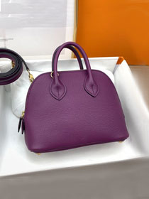 Hermes original chevre leather mini bolide bag H018 anemone 