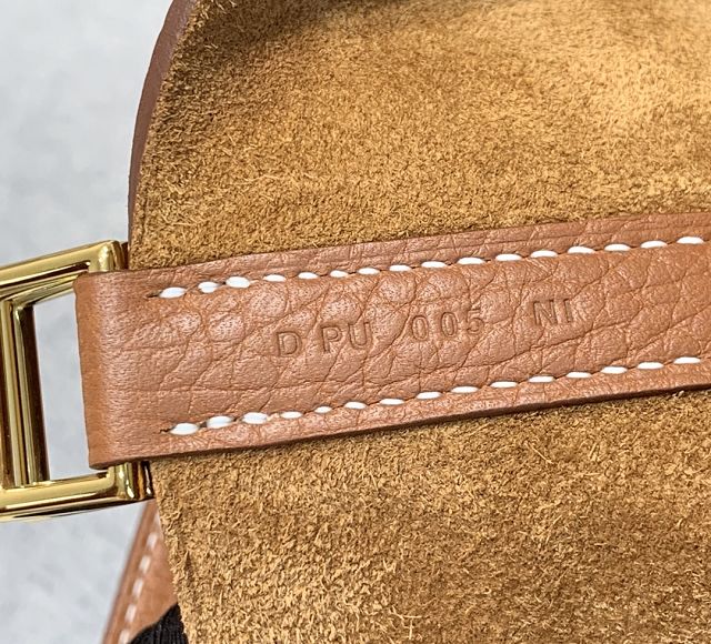 Hermes original togo leather picotin lock bag HP0022 brown