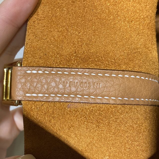 Hermes original togo leather picotin lock bag HP0022 gold brown