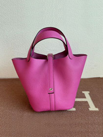 Hermes original togo leather small picotin lock bag HP0018 magnolia 