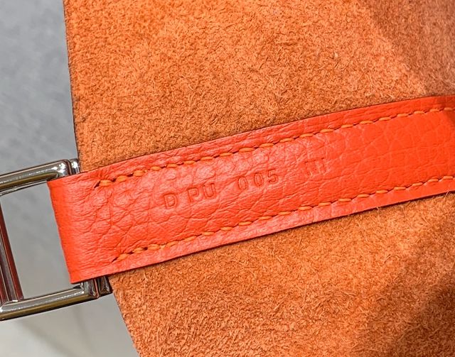 Hermes original togo leather picotin lock bag HP0022 red
