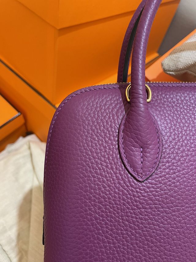 Hermes original togo leather bolide 25 bag B025 anemone