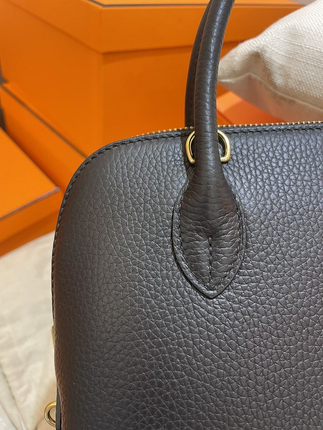 Hermes original togo leather bolide 25 bag B025 black