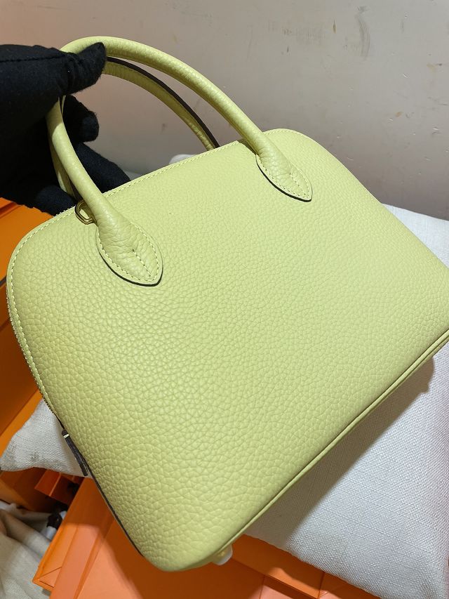 Hermes original togo leather bolide 25 bag B025 jaune poussin