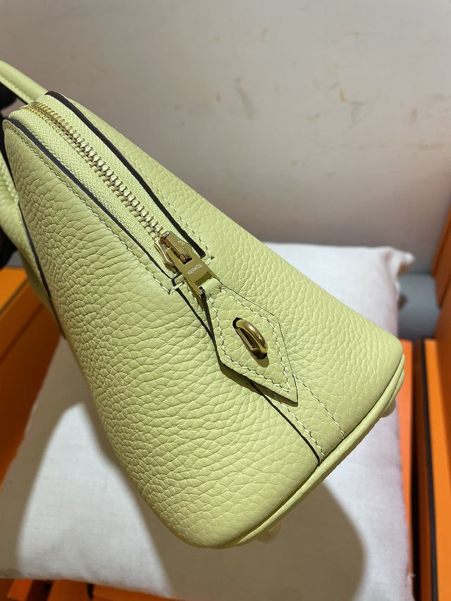 Hermes original togo leather bolide 25 bag B025 jaune poussin