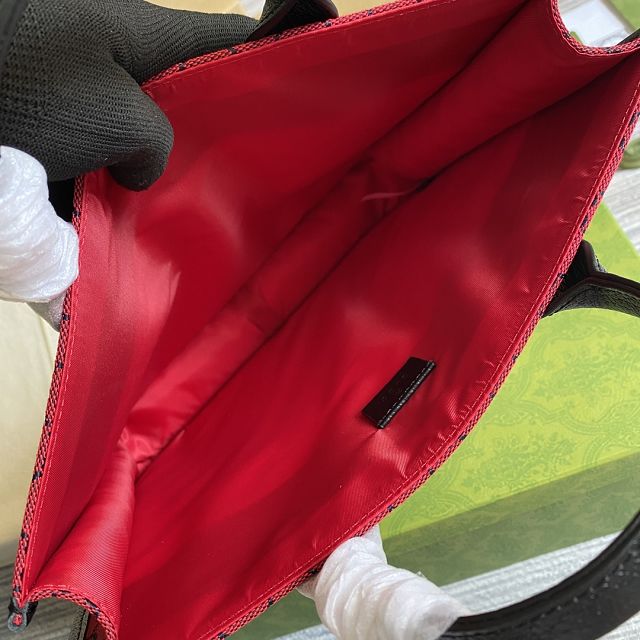 GG origianl canvas medium tote bag 550763 red