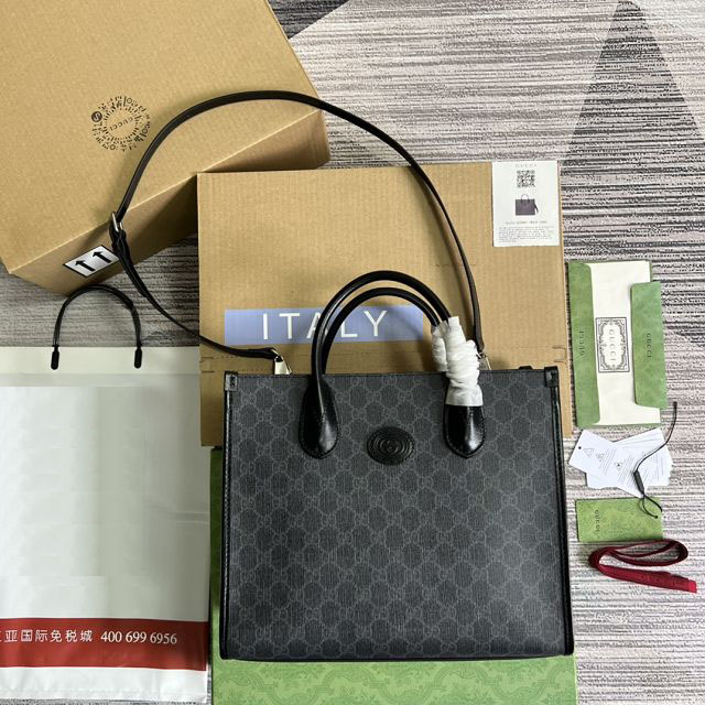 2023 GG original canvas tote bag 659983 black