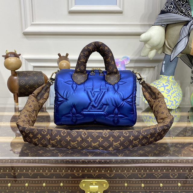 2023 Louis vuitton original econyl speedy 25 M21061 dark blue