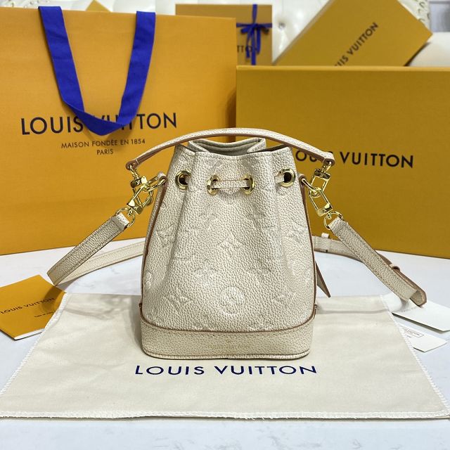 2023 Louis vuitton original calfskin nano noe M46291 apricot