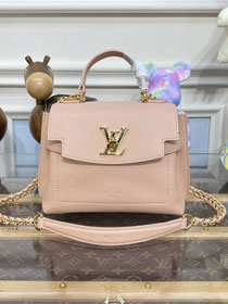 2023 Louis vuitton original calfskin lockme ever mini M21052 pink