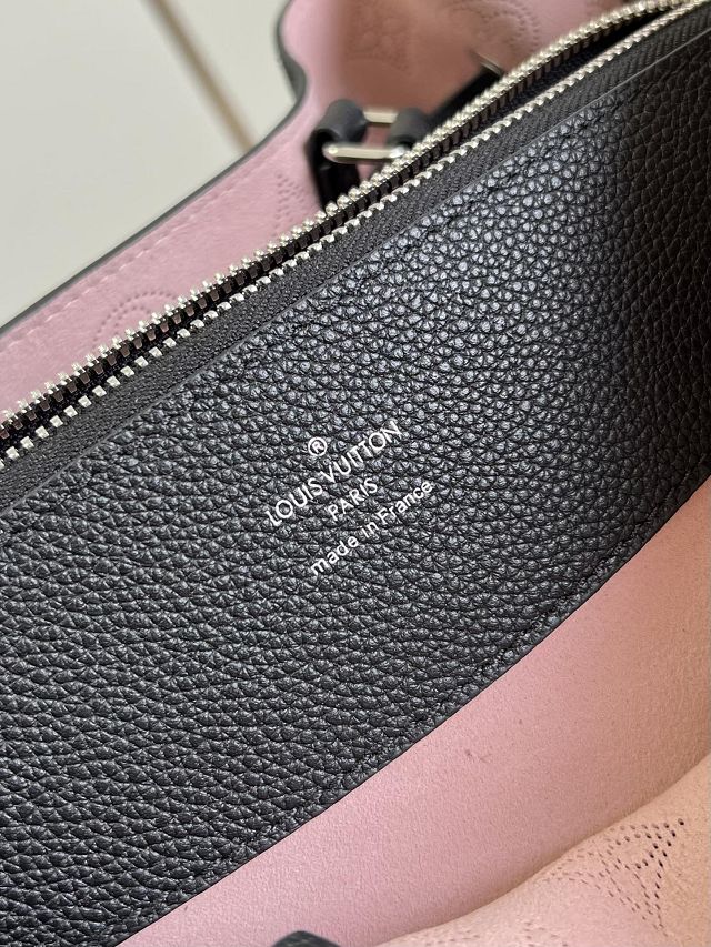 2023 Louis vuitton original mahina leather bella tote bag M21107 black
