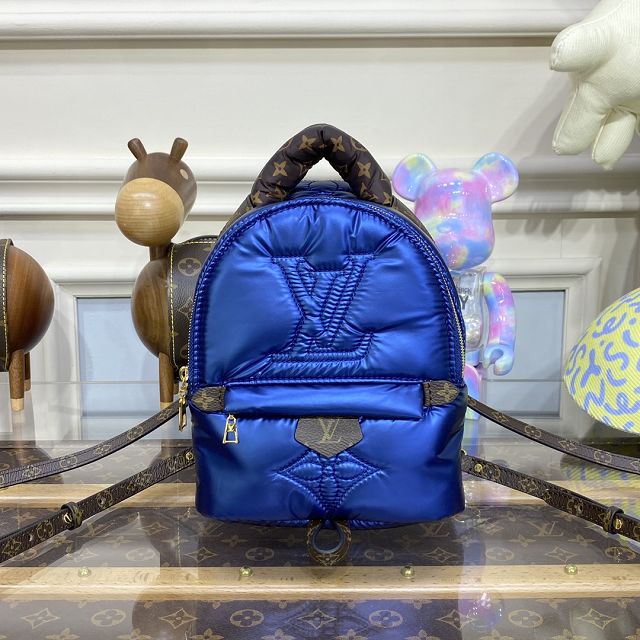 2023 Louis vuitton original nylon palm springs mini backpack M21060 blue