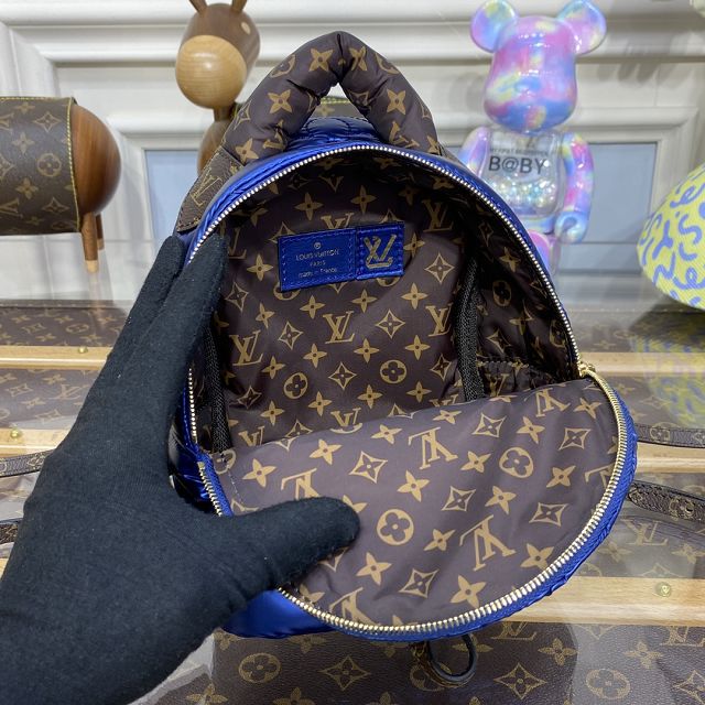 2023 Louis vuitton original nylon palm springs mini backpack M21060 blue