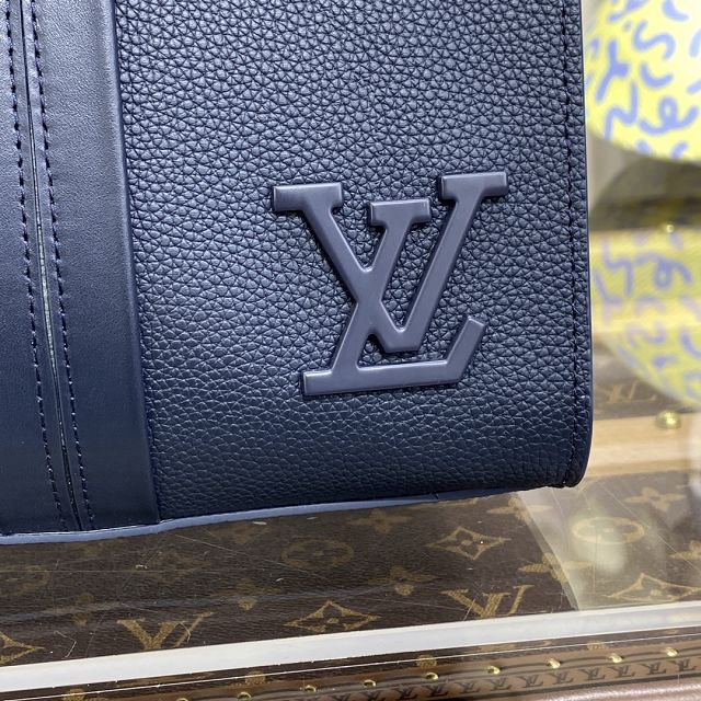 Louis vuitton original calfskin aerogram takeoff tote M21542 blue